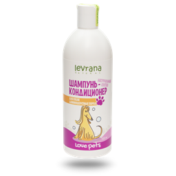 Шампунь-кондиционер для собак длинношерстных пород, Love Pets