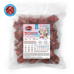 Рацион ВФ1 с говядиной. Фрикадельки для собак и кошек. Натуральный корм